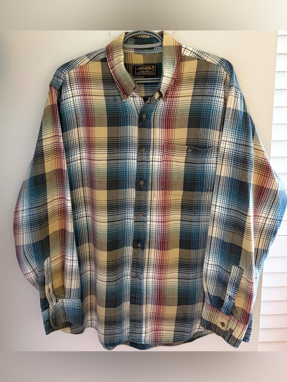 Vintage Eddie Bauer Plaid Button Down Shirt